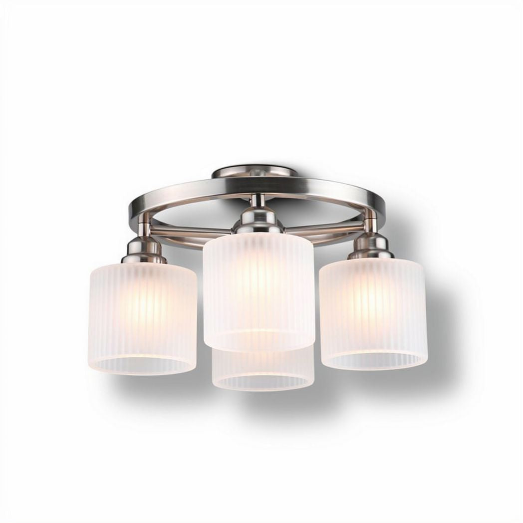 Glass pendant chandelier with black and gold finish 30 x 30 x 50cm